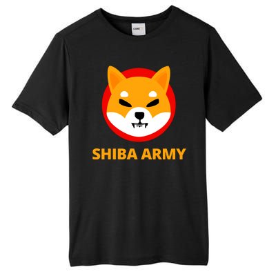 Shiba Army Crypto Currency Tall Fusion ChromaSoft Performance T-Shirt