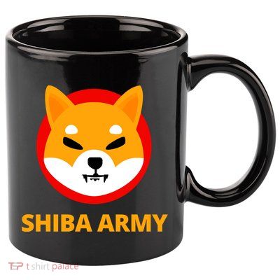 Shiba Army Crypto Currency 11oz C Handle Ceramic Mug