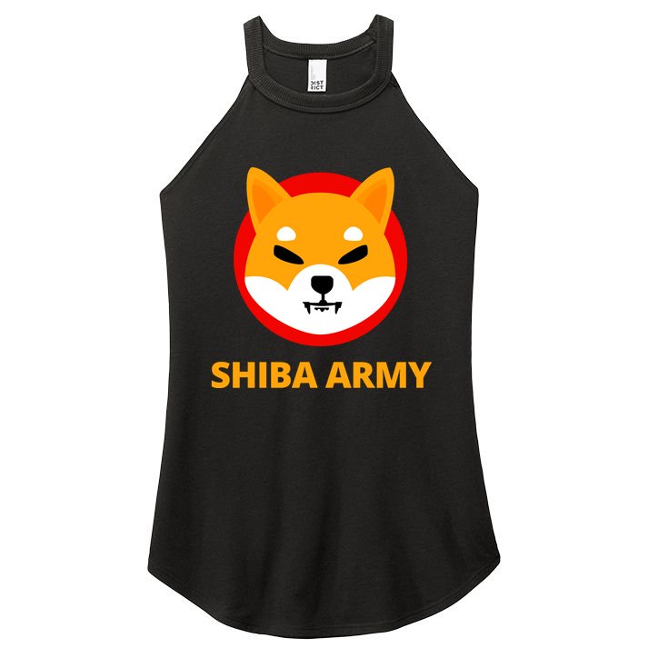 Shiba Army Crypto Currency Women's Perfect Tri Rocker Tank