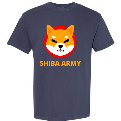 Shiba Army Crypto Currency Garment-Dyed Heavyweight T-Shirt