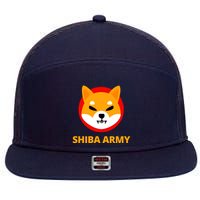 Shiba Army Crypto Currency 7 Panel Mesh Trucker Snapback Hat