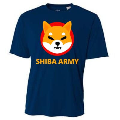 Shiba Army Crypto Currency Cooling Performance Crew T-Shirt