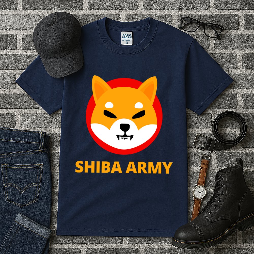 Shiba Army Crypto Currency Tall T-Shirt