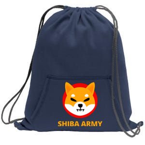 Shiba Army Crypto Currency Sweatshirt Cinch Pack Bag