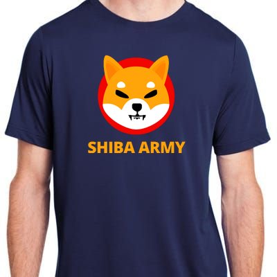 Shiba Army Crypto Currency Adult ChromaSoft Performance T-Shirt