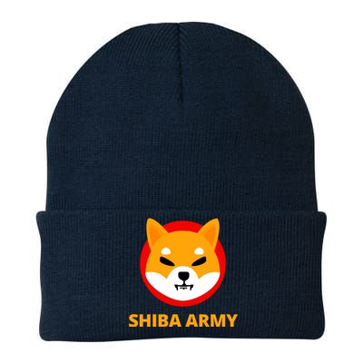 Shiba Army Crypto Currency Knit Cap Winter Beanie