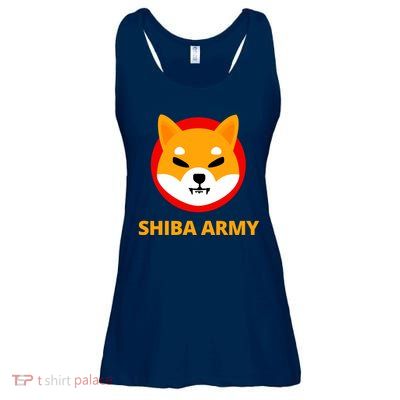 Shiba Army Crypto Currency Ladies Essential Flowy Tank
