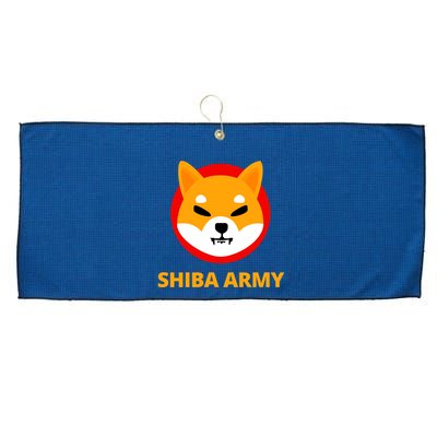 Shiba Army Crypto Currency Large Microfiber Waffle Golf Towel
