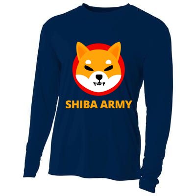 Shiba Army Crypto Currency Cooling Performance Long Sleeve Crew