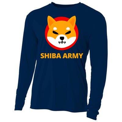 Shiba Army Crypto Currency Cooling Performance Long Sleeve Crew