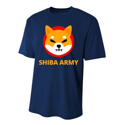 Shiba Army Crypto Currency Performance Sprint T-Shirt