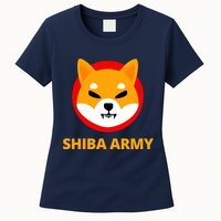 Shiba Army Crypto Currency Womens T-Shirt