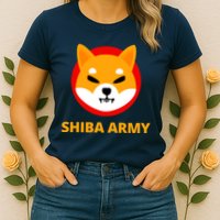Shiba Army Crypto Currency Womens T-Shirt