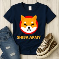 Shiba Army Crypto Currency Womens T-Shirt