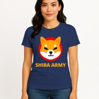 Shiba Army Crypto Currency Womens T-Shirt