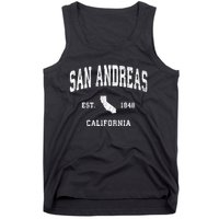 San Andreas California Ca Vintage Athletic Tank Top