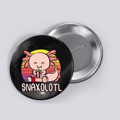 Snaxalotl A Cute Kawaii Axolotl Snacking As Snaxolotl Button