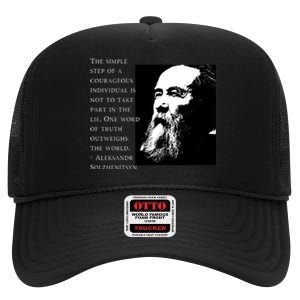 Solzhenitsyn Anti Communist Conservative High Crown Mesh Back Trucker Hat