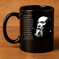 Solzhenitsyn Anti Communist Conservative 11oz C Handle Ceramic Mug