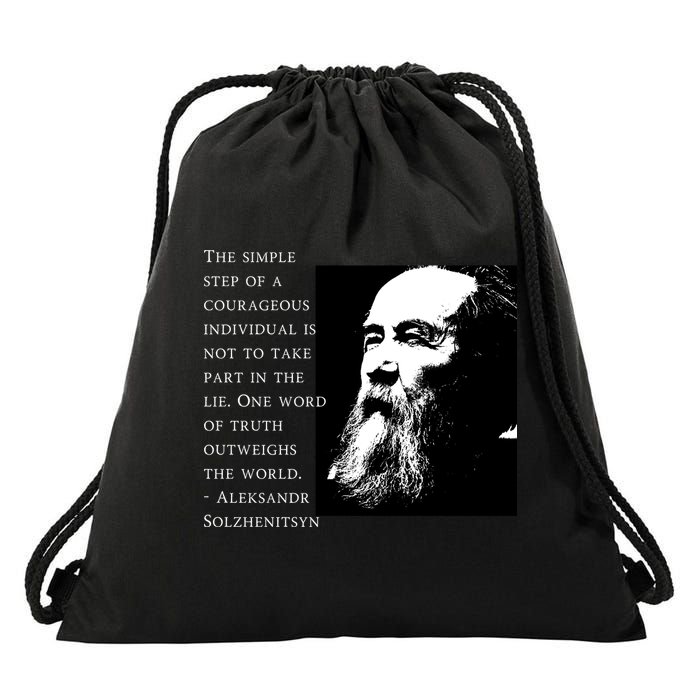 Solzhenitsyn Anti Communist Conservative Drawstring Bag