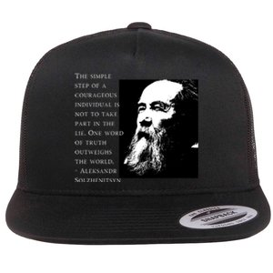 Solzhenitsyn Anti Communist Conservative Flat Bill Trucker Hat