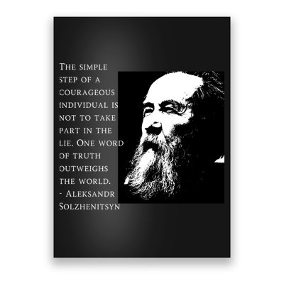Solzhenitsyn Anti Communist Conservative Poster