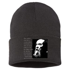 Solzhenitsyn Anti Communist Conservative Sustainable Knit Beanie