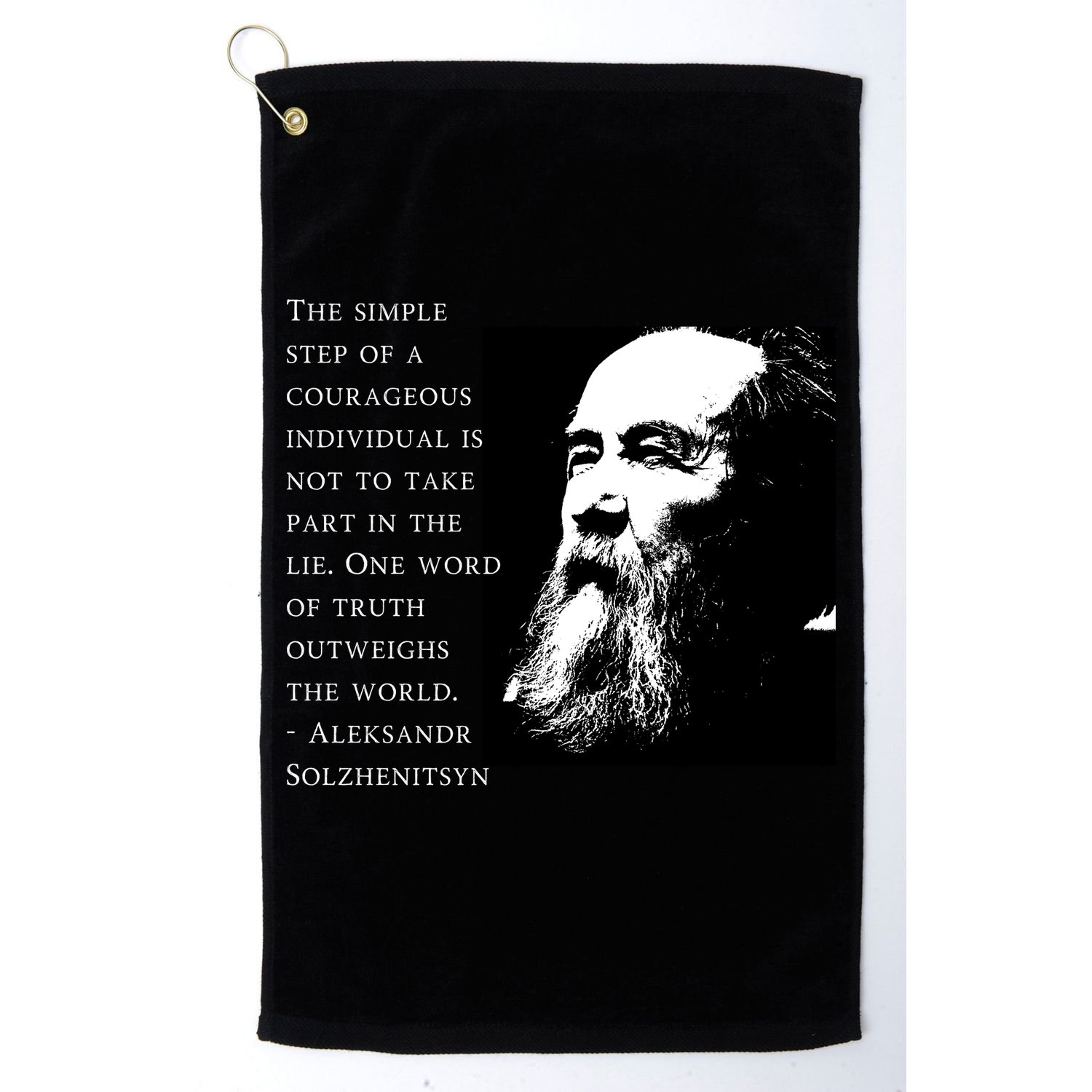 Solzhenitsyn Anti Communist Conservative Golf Towel
