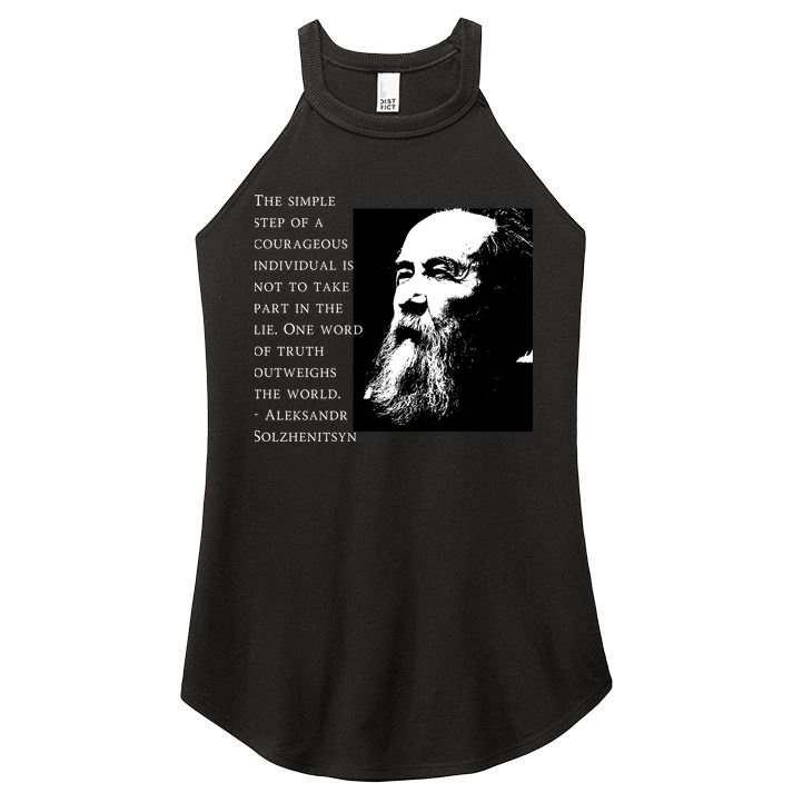 Solzhenitsyn Anti Communist Conservative Women's Perfect Tri Rocker Tank