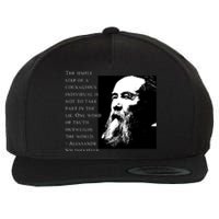 Solzhenitsyn Anti Communist Conservative Wool Snapback Cap