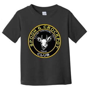 Spoon And Crockpot Club Funny Hunting Design Toddler T-Shirt