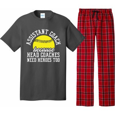 Softball Assistant Coach Because Head Coaches Need Heroes Pajama Set