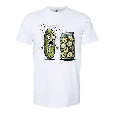 Surprise A Cucumber And A Jar Of Sliced Pickles Funny Pickle Gift Softstyle® CVC T-Shirt