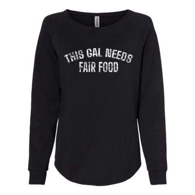 State And County Fair Food Joke Womens California Wash Sweatshirt