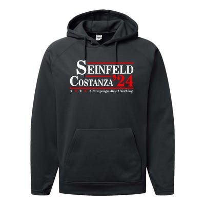 S.E.I.N.F.E.L.D And Costanza For President Election 2024 Performance Fleece Hoodie