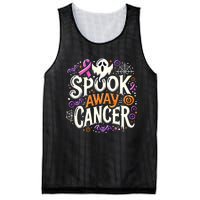 Spook Away Cancer October Halloween Breast Cancer Awareness Mesh Reversible Basketball Jersey Tank