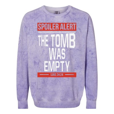 Spoiler Alert Christian Jesus Religious Colorblast Crewneck Sweatshirt