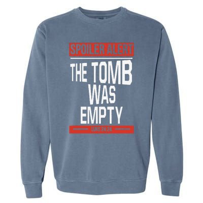 Spoiler Alert Christian Jesus Religious Garment-Dyed Sweatshirt