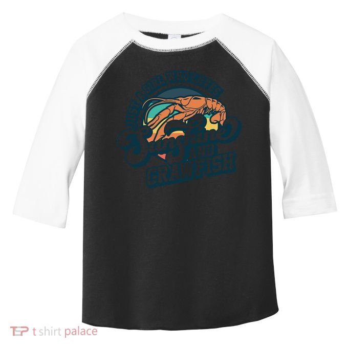 Sunshine And Crawfish Boil Retro Cajun Seafood Festival Meaningful Gift Toddler Fine Jersey T-Shirt