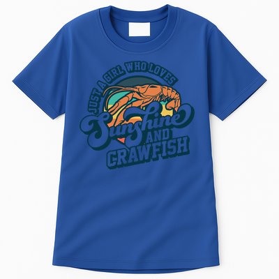 Sunshine And Crawfish Boil Retro Cajun Seafood Festival Meaningful Gift Tall T-Shirt