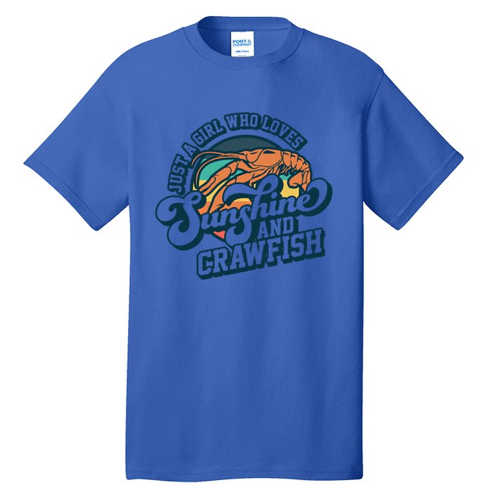 Sunshine And Crawfish Boil Retro Cajun Seafood Festival Meaningful Gift Tall T-Shirt