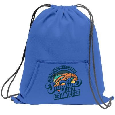 Sunshine And Crawfish Boil Retro Cajun Seafood Festival Meaningful Gift Sweatshirt Cinch Pack Bag