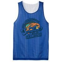 Sunshine And Crawfish Boil Retro Cajun Seafood Festival Meaningful Gift Mesh Reversible Basketball Jersey Tank