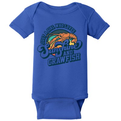 Sunshine And Crawfish Boil Retro Cajun Seafood Festival Meaningful Gift Baby Bodysuit