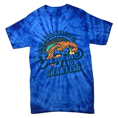 Sunshine And Crawfish Boil Retro Cajun Seafood Festival Meaningful Gift Tie-Dye T-Shirt