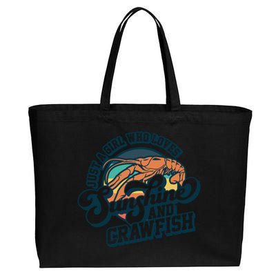 Sunshine And Crawfish Boil Retro Cajun Seafood Festival Meaningful Gift Cotton Canvas Jumbo Tote