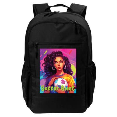 Soccer Aunt Colorful Ultra Realistic Art Backpack
