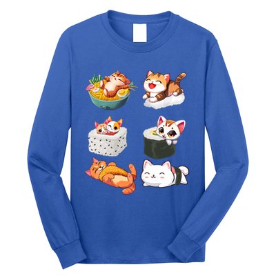 Sushi Anime Cat Cute Cats Kawaii Neko Sushi Lover Gift Long Sleeve Shirt