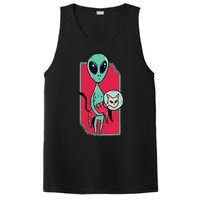 Space Alien Cute Cat Funny For Cat Lover PosiCharge Competitor Tank