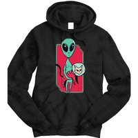 Space Alien Cute Cat Funny For Cat Lover Tie Dye Hoodie